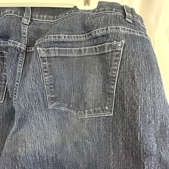 CJ Banks Blue Jeans Size 24W P 46x29 Christopher & Banks stretch comfort fit - Picture 11 of 13
